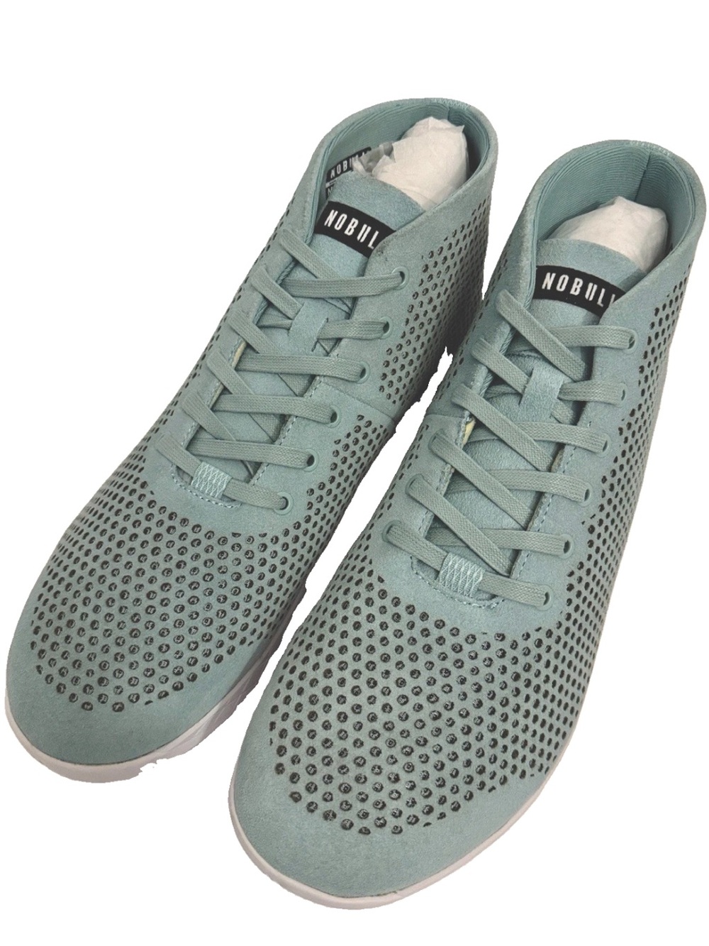 NOBULL Men’s Shoes 16 Mid Trainer Perforated Suede Sky Blue Workout Gym NEW
